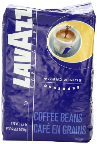 Lavazza Super Crema Espresso Whole Bean Coffee, 2.2-Pound Bag