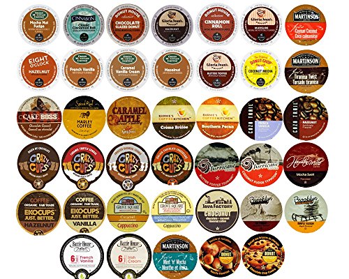 Flavored Coffee Variety Sampler Pack for Keurig K-Cup Brewers, 40 Count