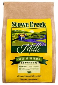 Stowe Creek Mills – Special Reserve Espresso – Whole Bean – 12oz