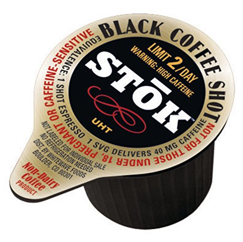 SToK Caffeinated Black Coffee Shots, 264-Count Single-Serve Packages