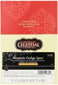 Celestial Seasonings Mandarin Orange Spice Herbal Tea, K-Cup Portion Pack for Keurig K-Cup Brewers, 24-Count