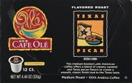 HEB Cafe Ole Coffee K-Cup 12ct Box (Pack of 4) (48 K-Cups) (Texas Pecan – Medium Bodied (blend of caramel and pecan flavors))