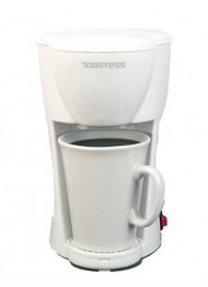 Toastess TFC-1 Personal-Size 1-Cup Coffeemaker, White
