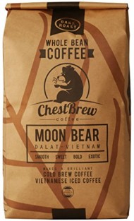 ChestBrew Moon Bear Whole Bean Coffee From Vietnam, the Best Bean for Hot or Iced Coffee – 20 Ounce Bag