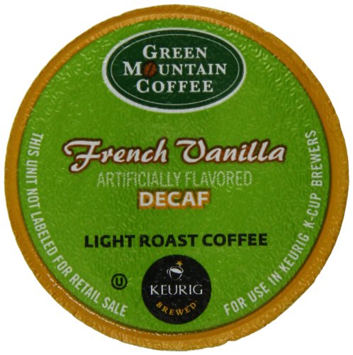 Green Mountain Coffee French Vanilla Decaf, Light Roast, K-Cup Portion Count for Keurig K-Cup Brewers, 24-Count