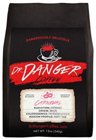 Dr Danger Coffee CARNIVAL Scientifically selected and roasted – whole bean – special reserve – 12oz