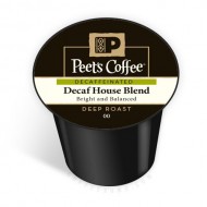 Peet’s Coffee & Tea Decaf House Blend K-Cup Portion Pack for Keurig K-Cup Brewers, 22 Count