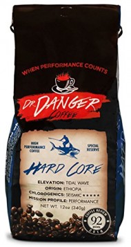 DrDanger Coffee Ideal for Training, Fitness & Competition Scientifically Selected & Roasted Special Reserve Whole Bean, 12 oz