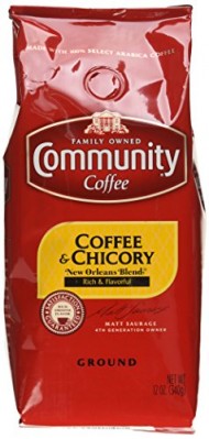Community Coffee and Chicory Ground, 12 Ounce (Pack of 6)