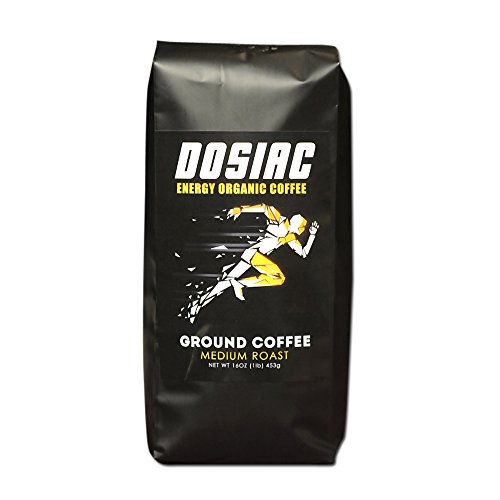 Dosiac® – Ground Coffee for People Engaged in Active Lifestyle And Other Sports – Improved Performance and Higher Energy Levels 100% Organic Arabica Coffee and Coffee Beans