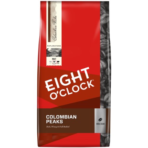 Eight O’Clock Colombian Peaks Whole Bean Coffee, 40-Ounce Package
