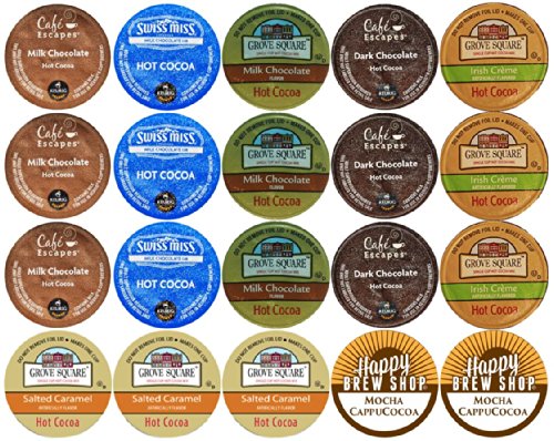 20-count TOP BRAND HOT COCOA K-Cup Variety Sampler Pack, Single-Serve Cups for Keurig Brewers